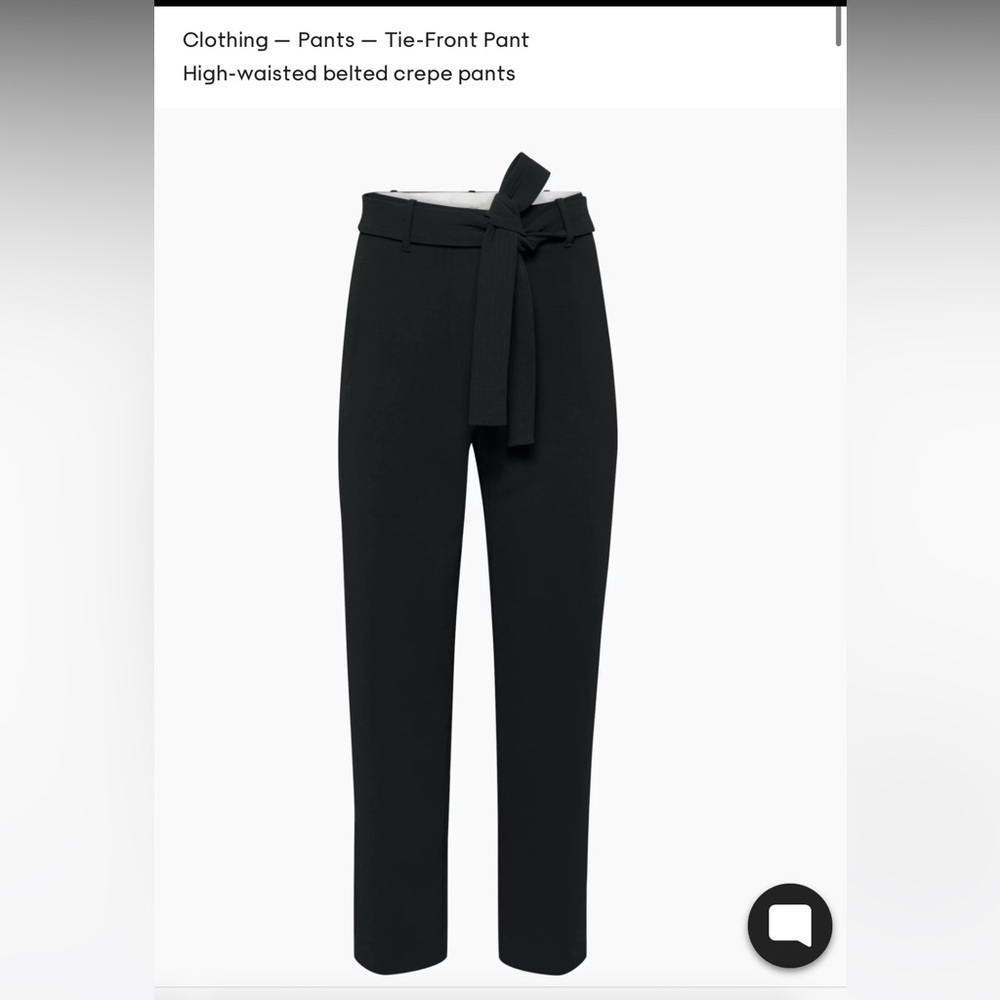 NWOT Aritzia Wilfred Tie-Front Pants 6S